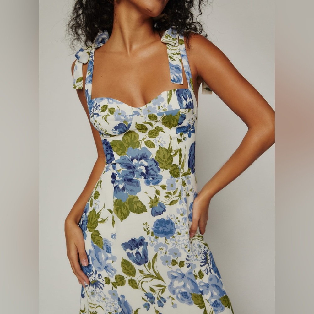 Reformation Nadira Dress, Color Lucca, Size 12P - new condition, worn once